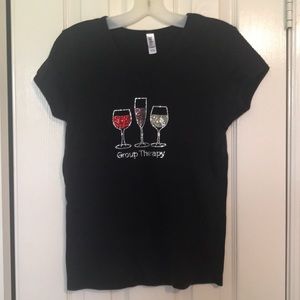 Bella black stoned T shirt